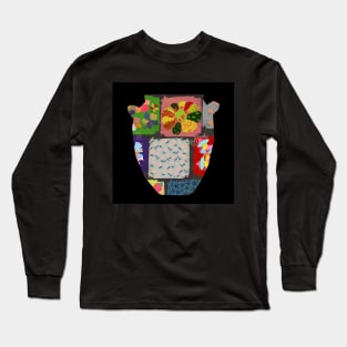 Pottery is style of life- patchwork pot Long Sleeve T-Shirt